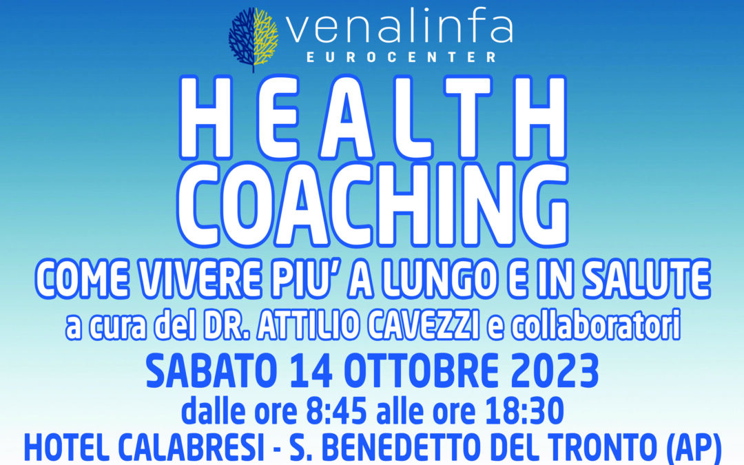 Corso “Health coaching – Come vivere più a lungo e in salute”